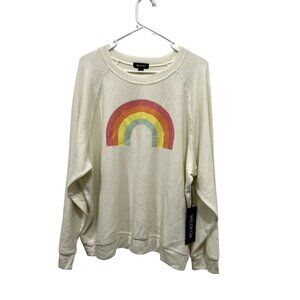 NEW Wildfox Rainbow, After the Rain Sweatshirt. Super soft & Comf7​​